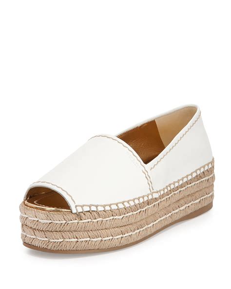 prada open toe flatform espadrille|prada espadrilles.